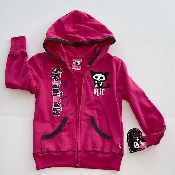 Skelanimals Zip Hoodie Sweatshirt 